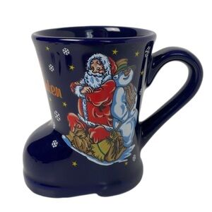 Mint Van Well Wellco Design Germany Frohe Weihnachten Merry Christmas Boot Mug